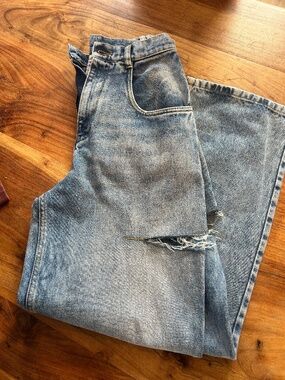 MAISON MARGIELA Blue Cutout Jeans